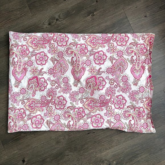 Pottery Barn Bedding Pottery Barn Pb Teen Standard Pillow Case Pink White Paisley 0 Cotton